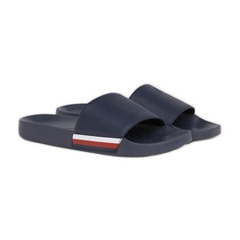 Tommy Hilfiger Chanclas Corporate Hilfiger Pool Slide M FM0FM04853DW5 azul