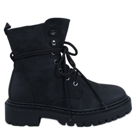 Botines con cordones y protector Simmo Black negro Botines con cordones y protector Simmo Black negro