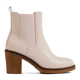 Botines Shelovet clásicos beige