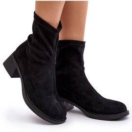 Botas Tacón Bajo Mujer Negro Aphroteia