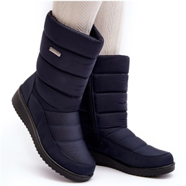 Botas de nieve aislantes con cuña, azul marino Calena Botas de nieve aislantes con cuña, azul marino Calena