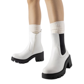 Botas aislantes blancas con bloque Hattiesburg. blanco