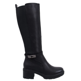 Philips Botas de tacón negras negro