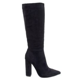 Botas tacón estable Maureen Black negro