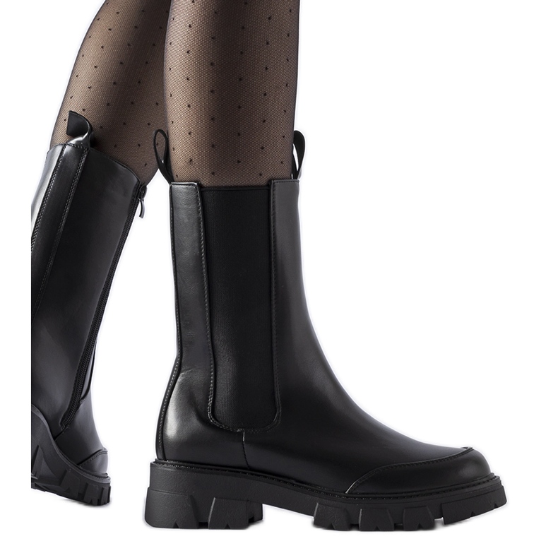 Botas Morbello negras con aislamiento masivo negro Botas Morbello negras con aislamiento masivo negro