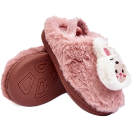 Pantuflas Infantiles Conejito Peludo, Dicera Rosa