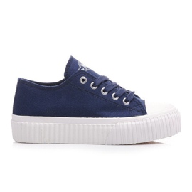 New Age Zapatillas de plataforma como creepers azul