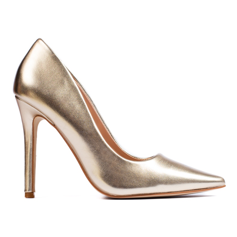 Zapatos de tacón Shelovet dorados