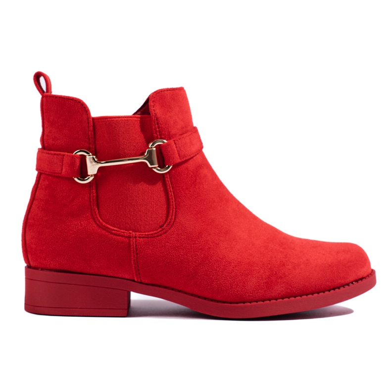 Botines de mujer Shelovet ante rojo