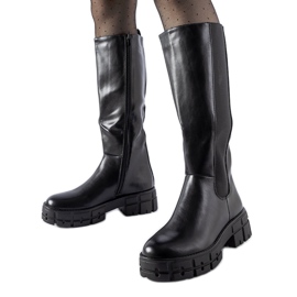 Botas planas Ceredano aislantes negras negro