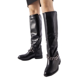 Botas aislantes negras con cadena Millies negro