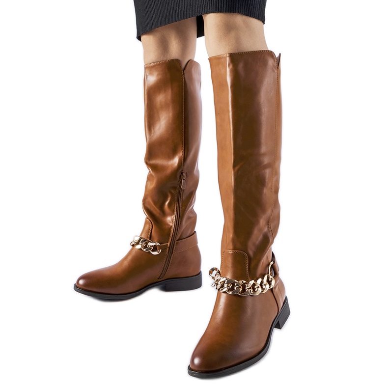 Botas aislantes marrones con cadena de Millies marrón Botas aislantes marrones con cadena de Millies marrón