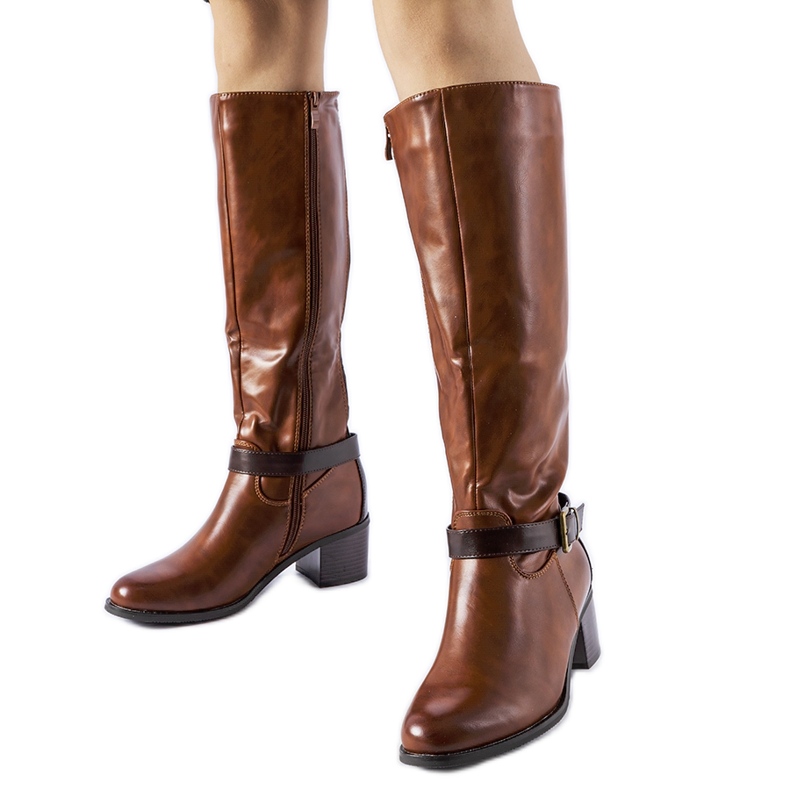 Botas marrones con hebilla decorativa Ernest marrón