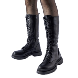 Botas aislantes negras con cordones Bahiya negro