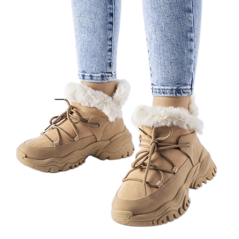 News Botas de nieve con aislamiento beige de Petaluma