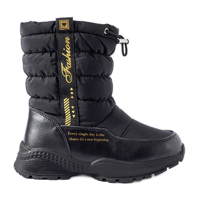 Botas altas de nieve Taziano con aislamiento negro