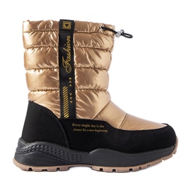 Evento Botas de nieve altas con aislamiento metálico Taziano dorado