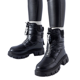 Botas de nieve Lessard acolchadas con aislamiento negro