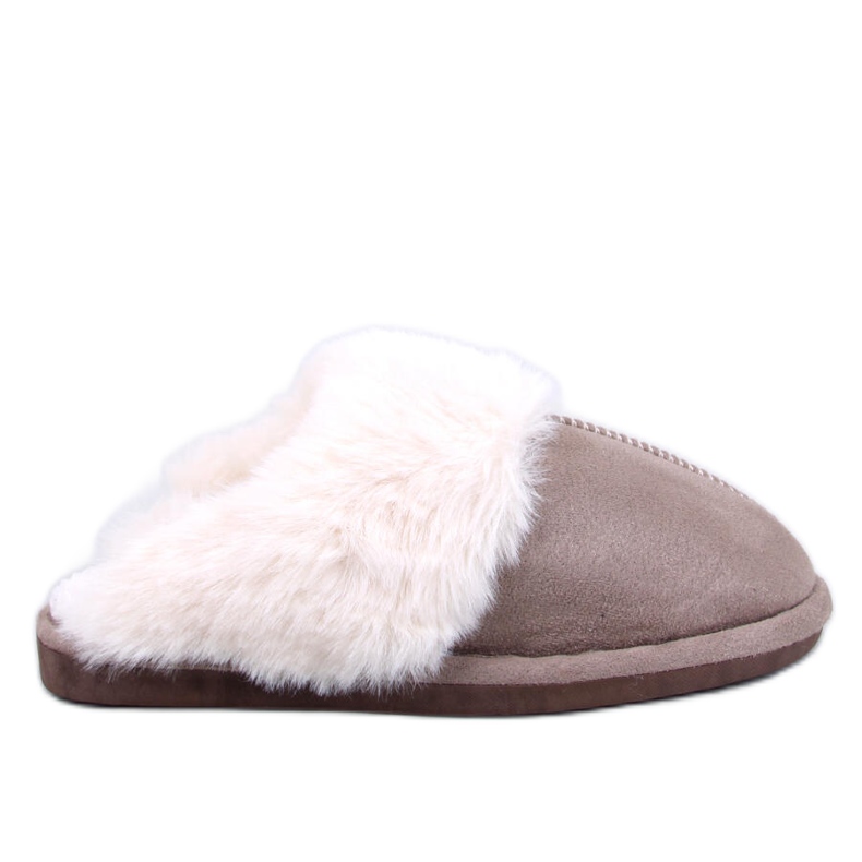 Zapatillas de casa Otteys Mocca de mujer con pelo. marrón