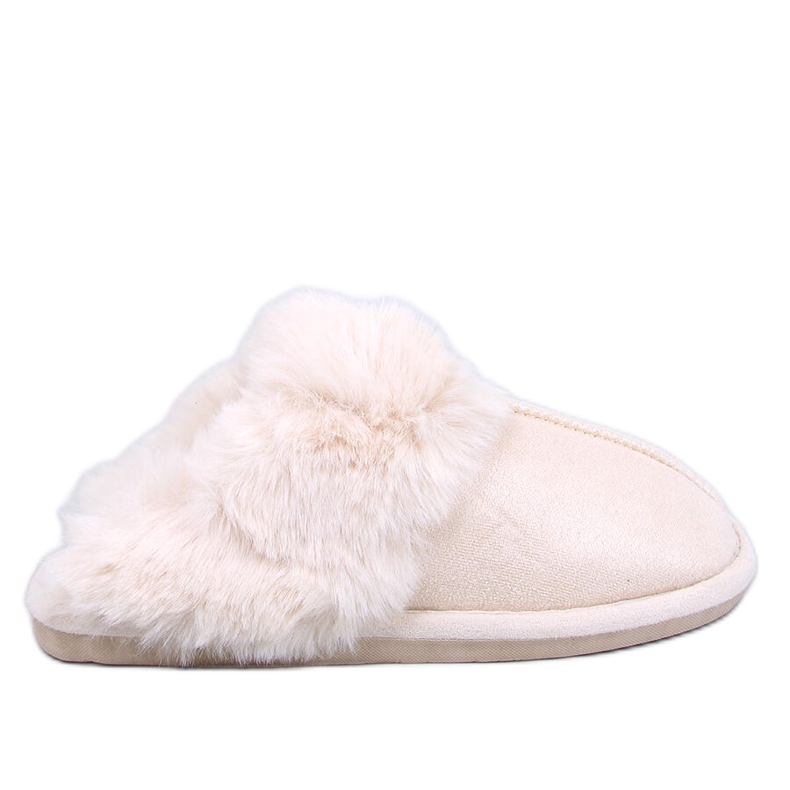Zapatillas de casa de mujer Otteys Crudo con pelo beige