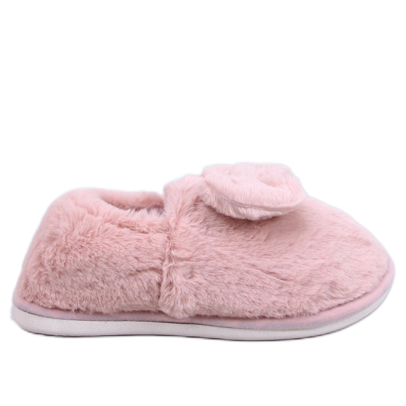 Emres Pantuflas pelo rosa con lazo rosado