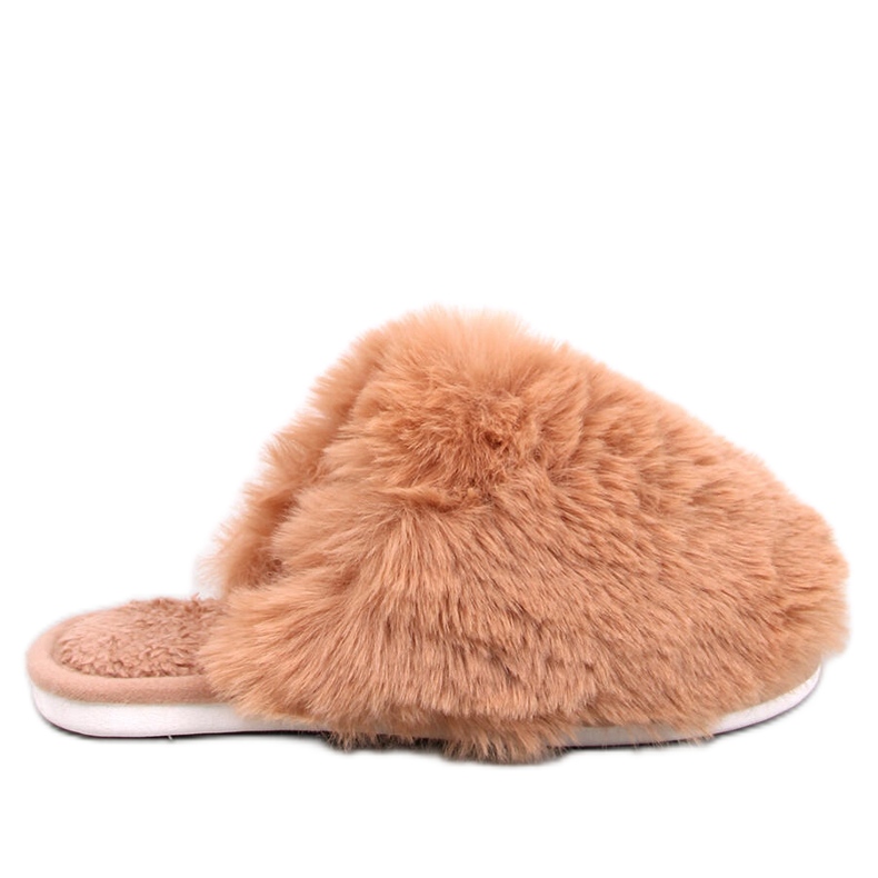 Pantuflas de pelo mujer Calvert Camel marrón