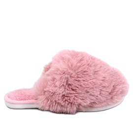 Pantuflas de pelo para mujer Calvert, rosa rosado