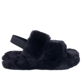 Pantuflas de mujer con elástico Rhodes Negro