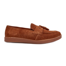 Zapatos Mocasines Hombre Ante Zazoo 1566 Marrón