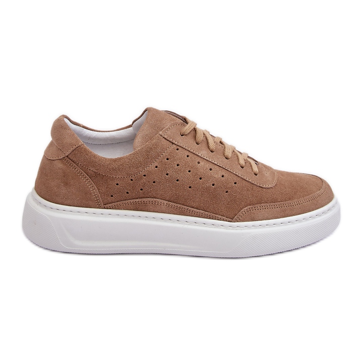 Deportivas Hombre Ante Zazoo 1544 Beige