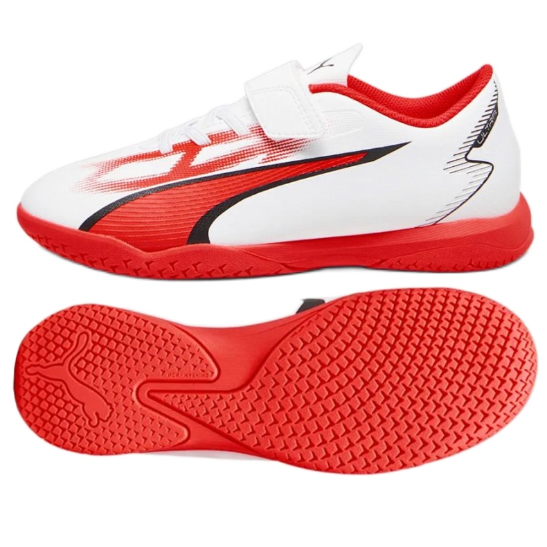 Zapatillas de fútbol Puma Ultra Play It V Jr 107538-01 blanco Zapatillas de fútbol Puma Ultra Play It V Jr 107538-01 blanco