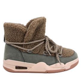 Botas de nieve con aislamiento Remal Green verde