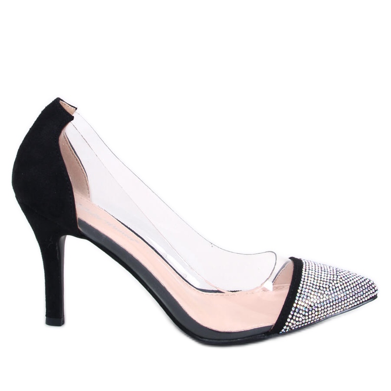 Tacones transparentes de mujer Briana Black negro Tacones transparentes de mujer Briana Black negro