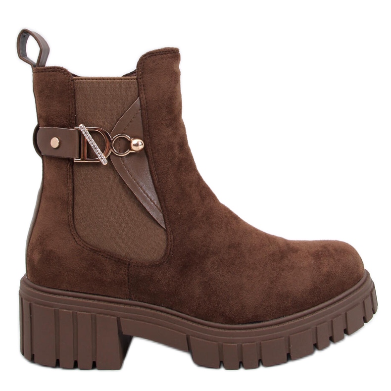 Botas Chelsea con plataforma Errol marrón