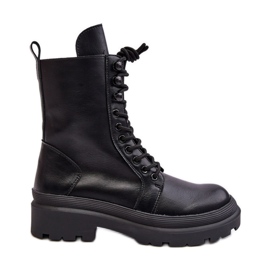 Botas Obrera Mujer, Ecopiel, Negro Irande