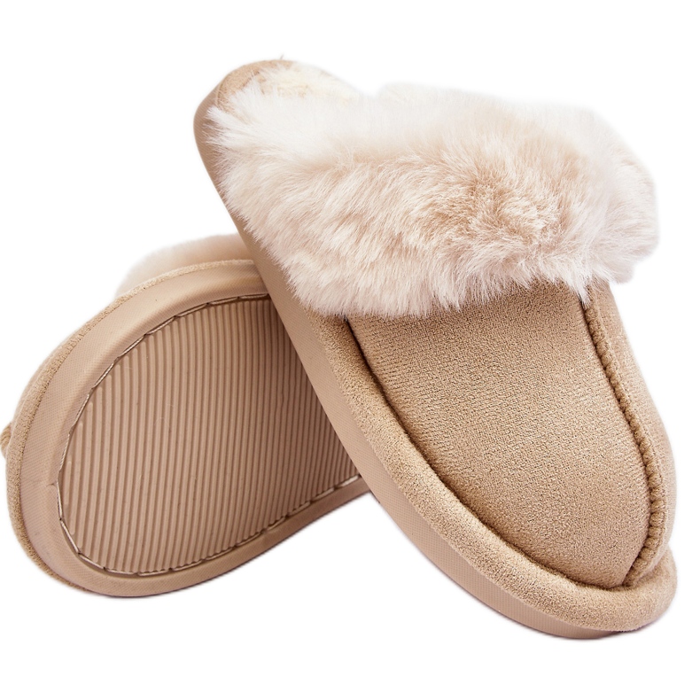 Pantuflas Befana Befana Infantil Con Pelo beige