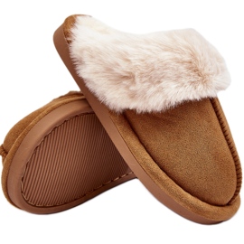 Zapatillas infantiles con pelo Camel Befana marrón