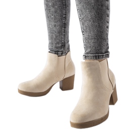 Botines sin cordones beige de Trevano