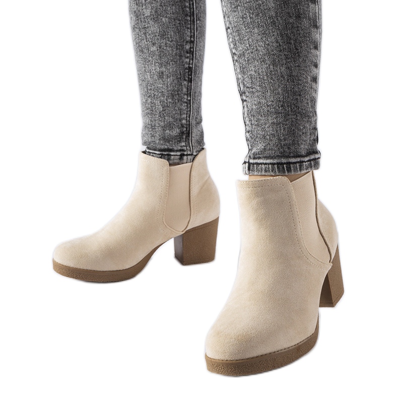 Botines sin cordones beige de Trevano