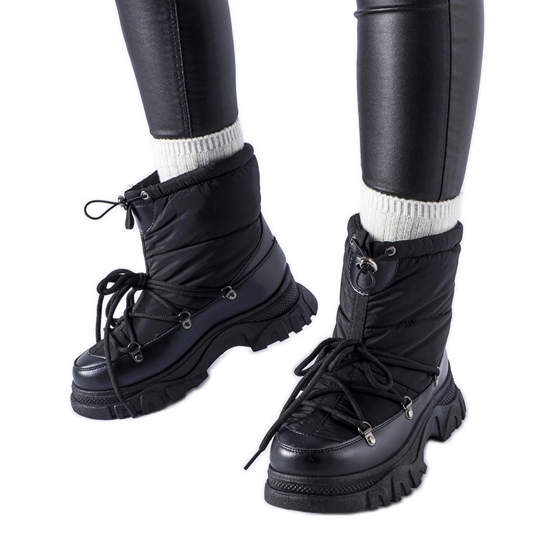Botas de nieve aislantes Aubine negras negro