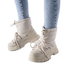 Botas de nieve Aubine con aislamiento beige