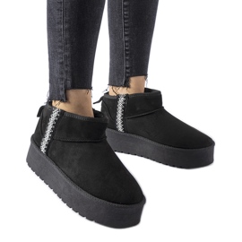 Botas de nieve con plataforma Dennison negras negro