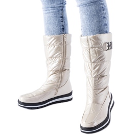 Botas altas para la nieve con aislamiento beige de Settimo