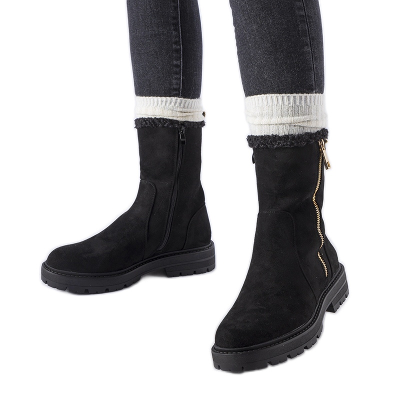 Botas aislantes negras con cremallera Sunnyslope negro