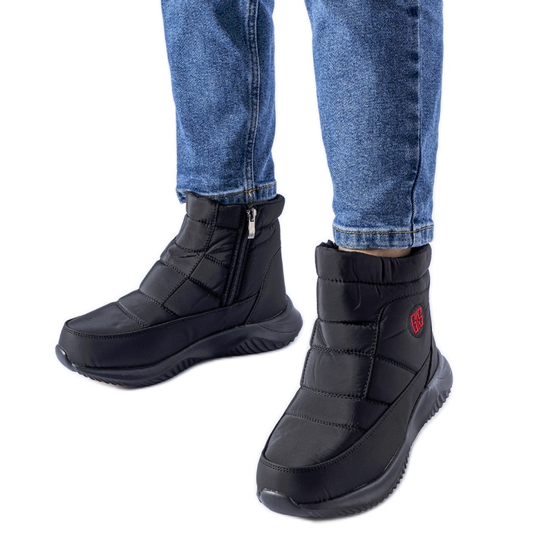 Botas de nieve cortas con aislamiento Black Chesnut negro Botas de nieve cortas con aislamiento Black Chesnut negro