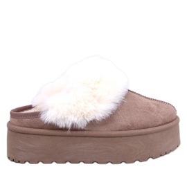 Zapatillas de nieve con plataforma Allod Khaki beige