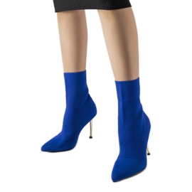 Botines estilo calcetín azul marino de Vincoli
