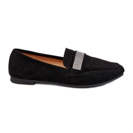 Mocasines De Mujer Con Circonitas Negro Ralrika