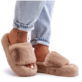 Pantuflas de pelo mujer Biella beige
