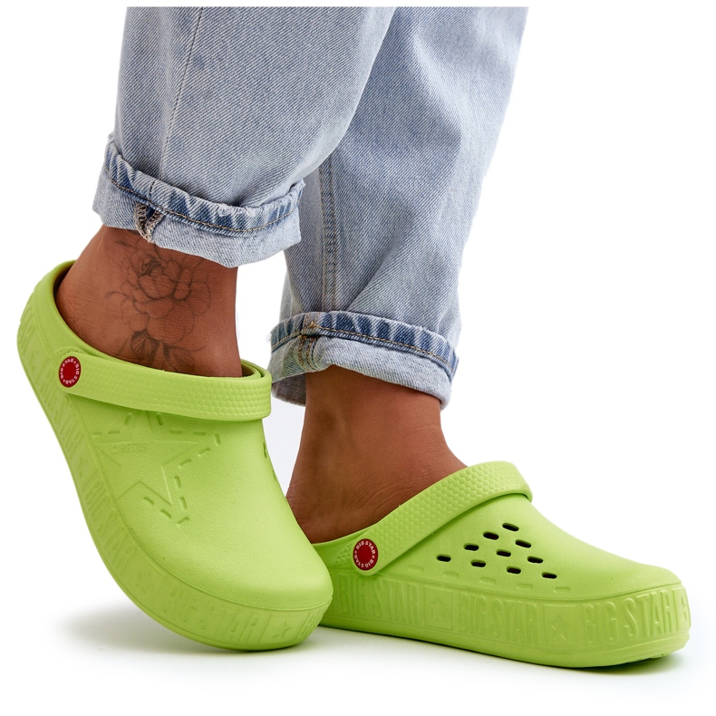 Chanclas Ligeras Mujer Crocs Big Star II275006 Verde